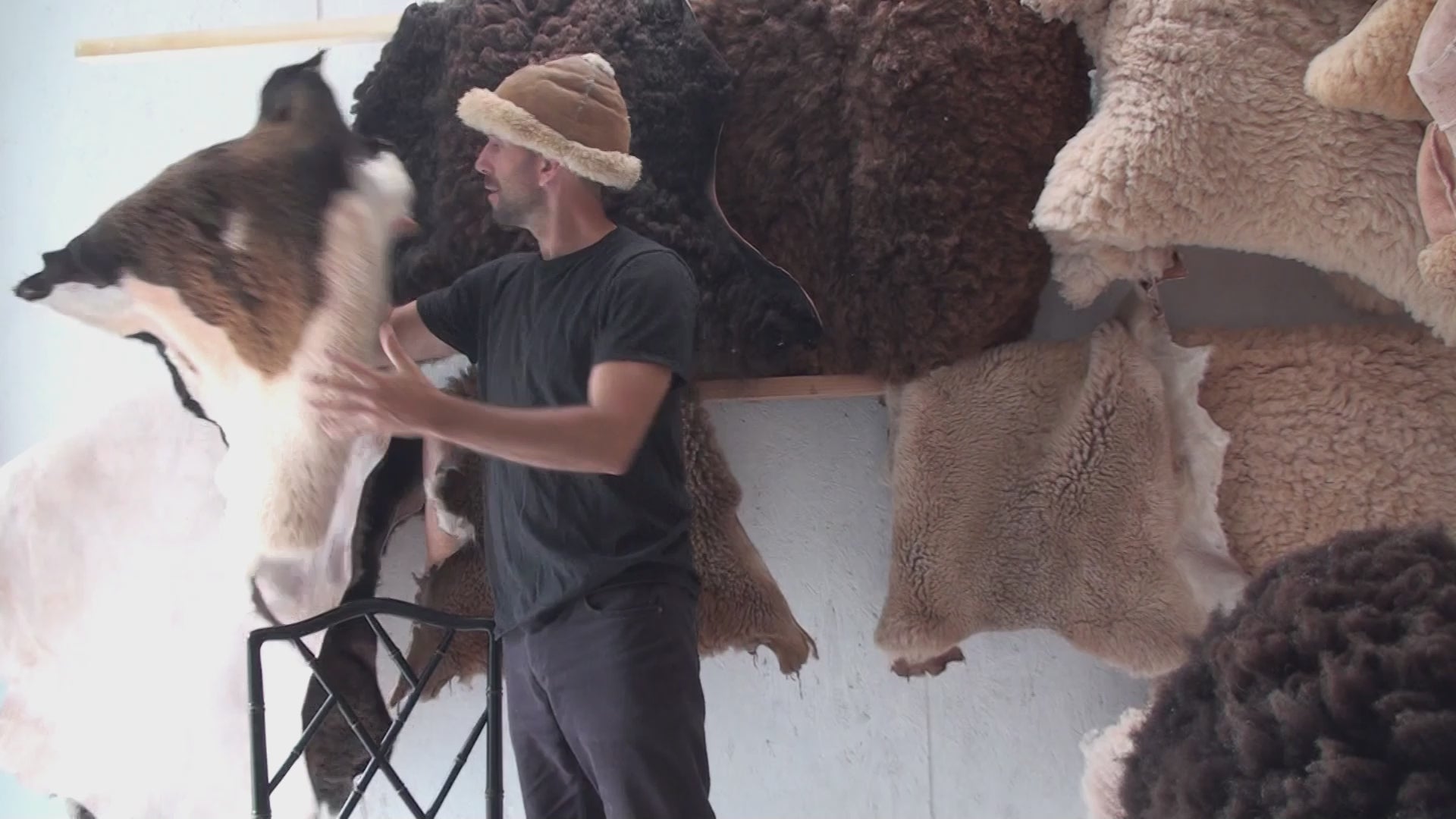 Whole sheepskin 39x24 / 1 inch fiber