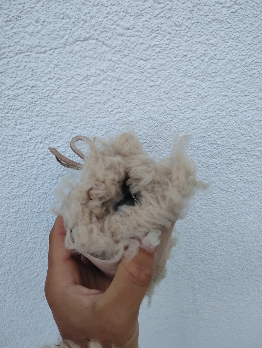 Sheepskin bracelet/ cuff