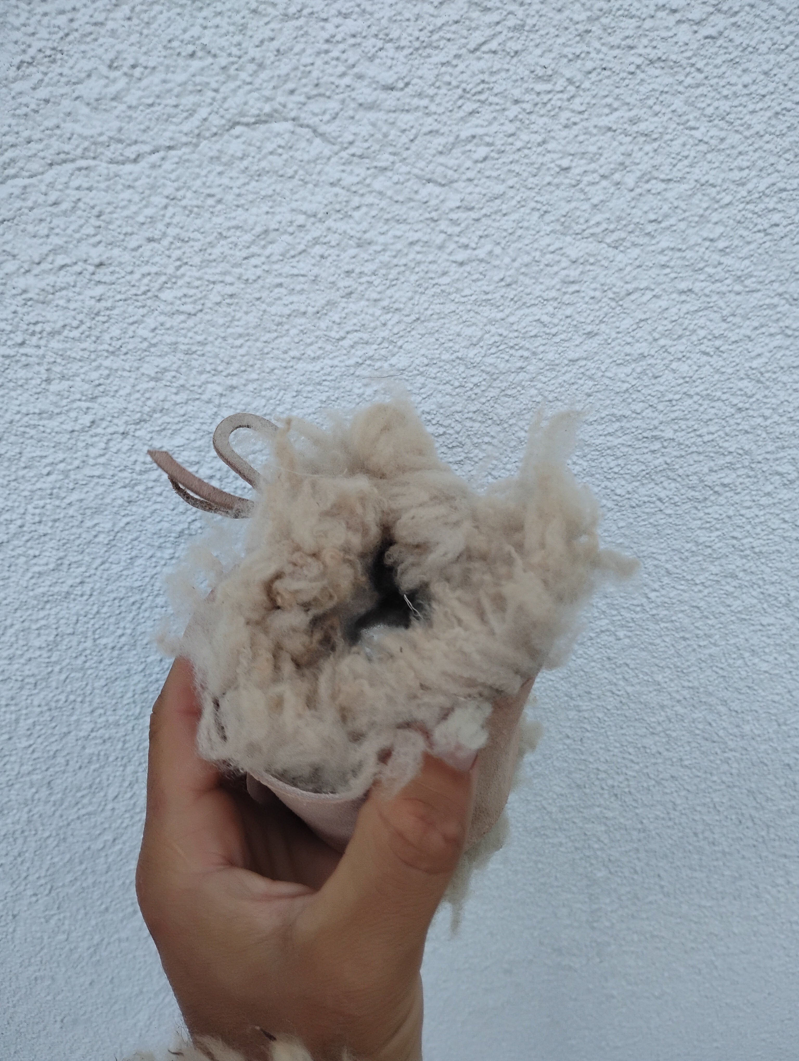 Sheepskin bracelet/ cuff